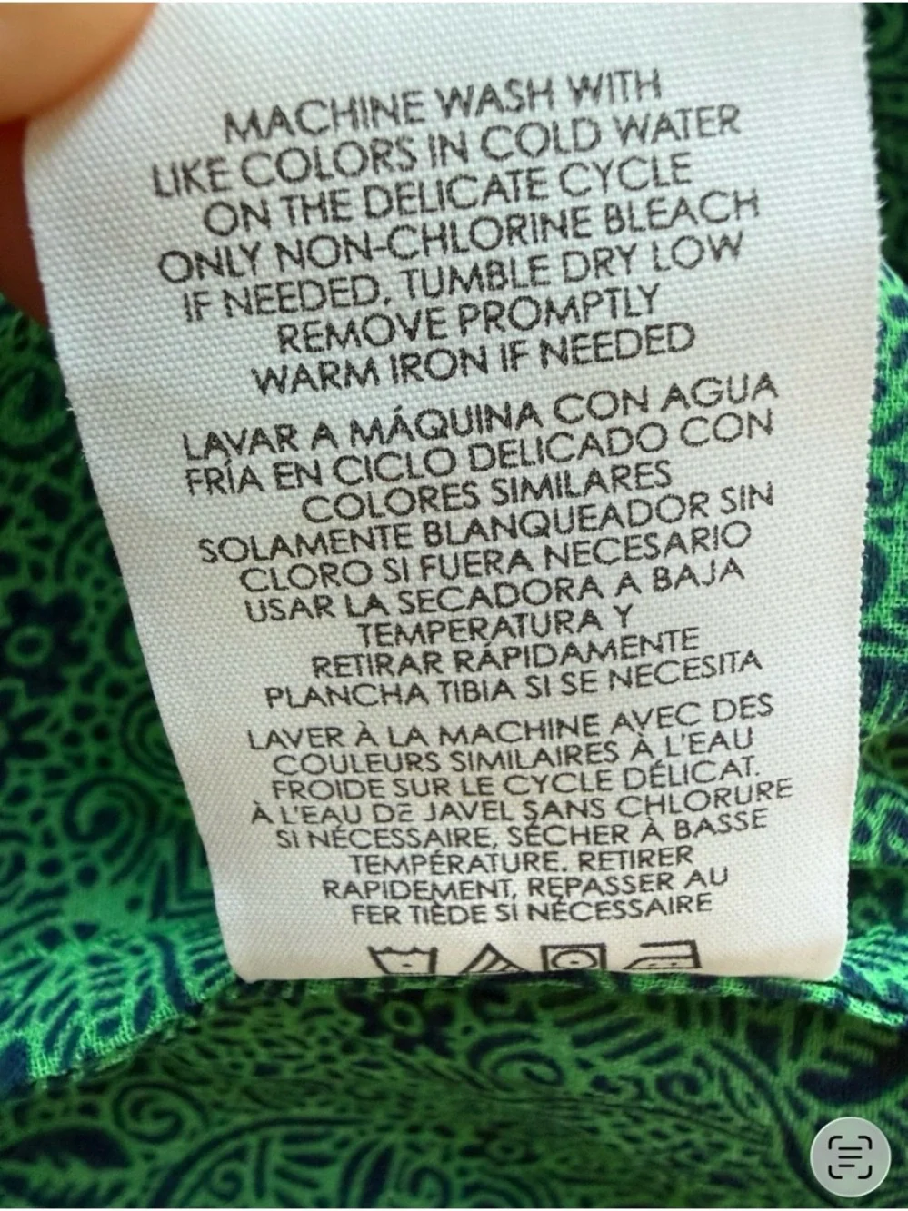 CAbi Green Paisley V-Neck Sheer Blouse Size S Lightweight Flowy Casual - Picture 5 of 13